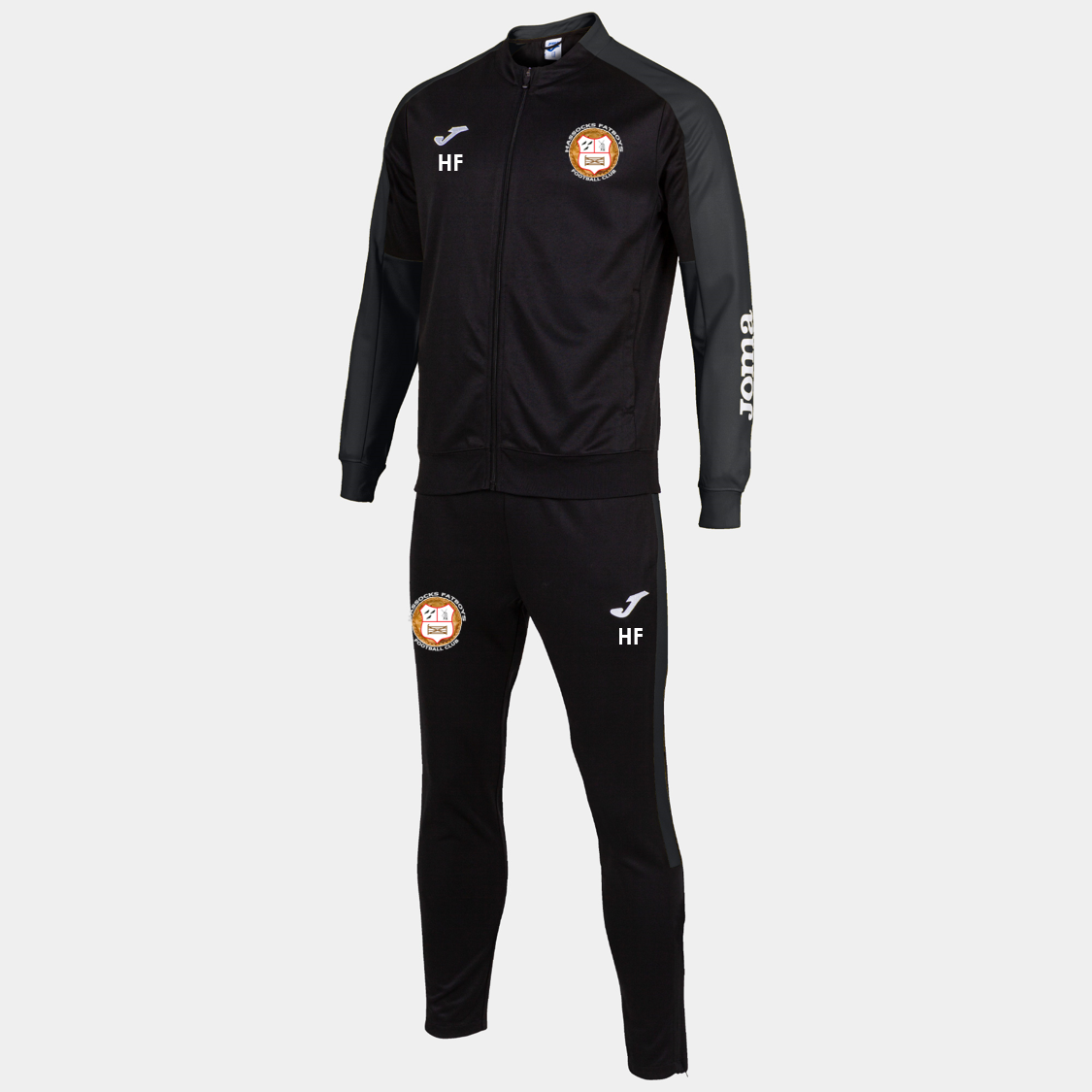Hassocks Fatboys FC Tracksuit Black/Grey (Eco)