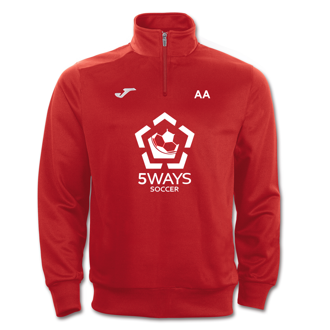 5 Ways Soccer Quarter Zip Red Junior (Faraon)