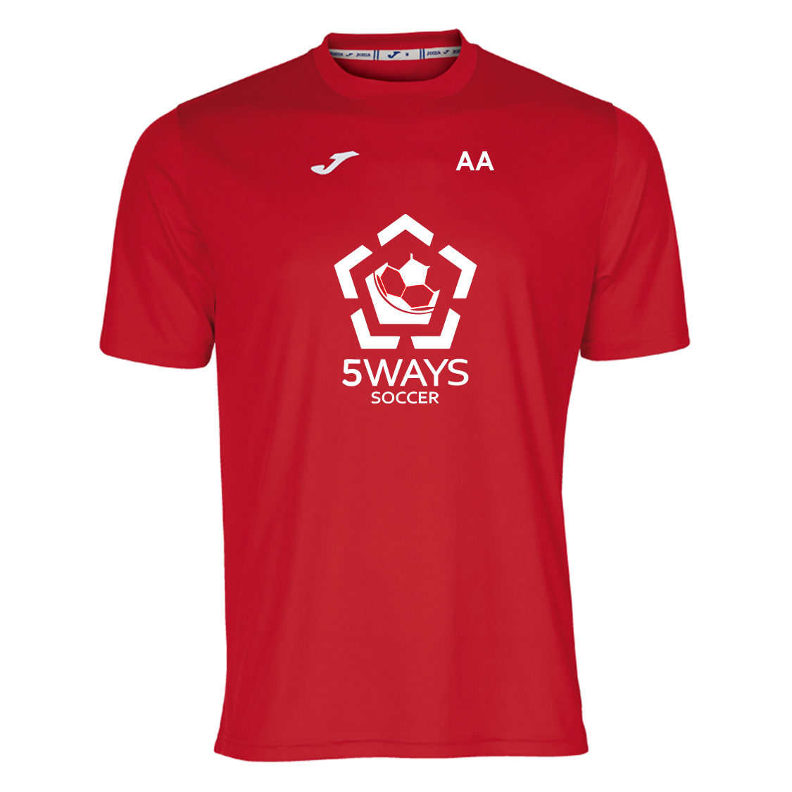 5 Ways Soccer Tee Red Junior (Combi)
