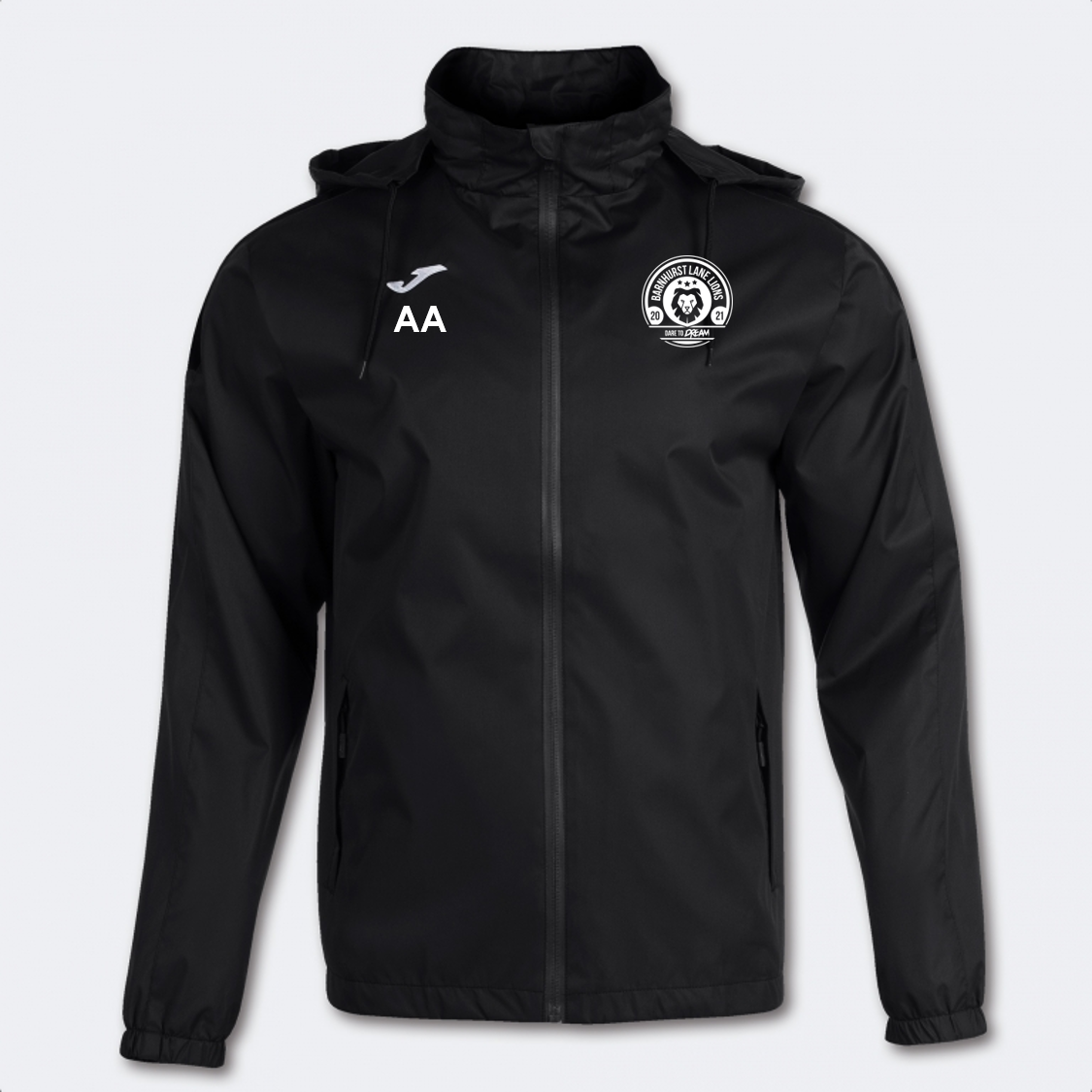 Barnhurst Lane Lions FC Rain Jacket Junior Black (Trivor)