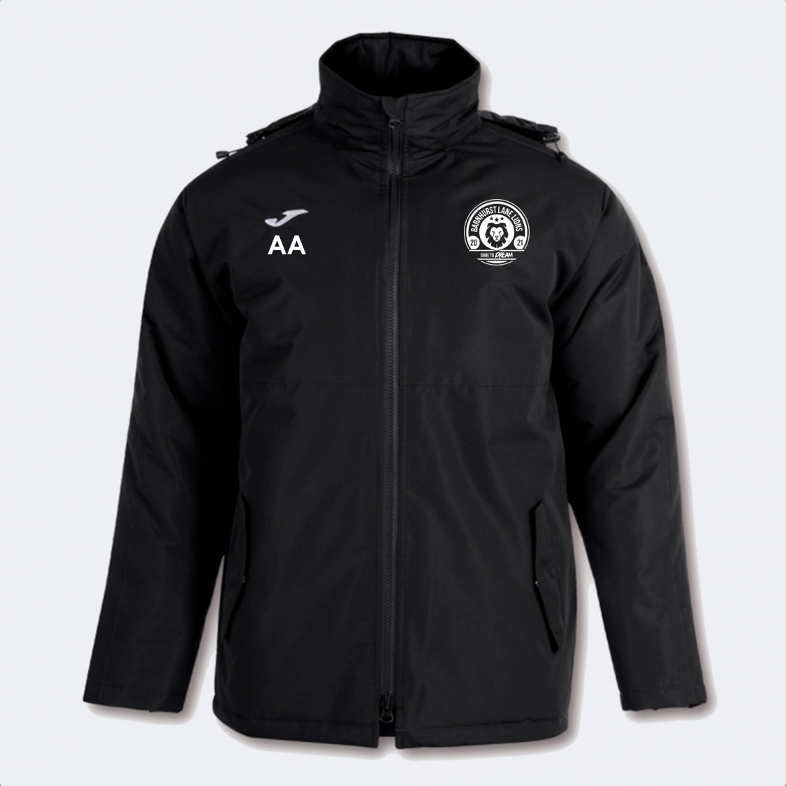 Barnhurst Lane Lions FC Winter Coat Junior Black (Trivor)