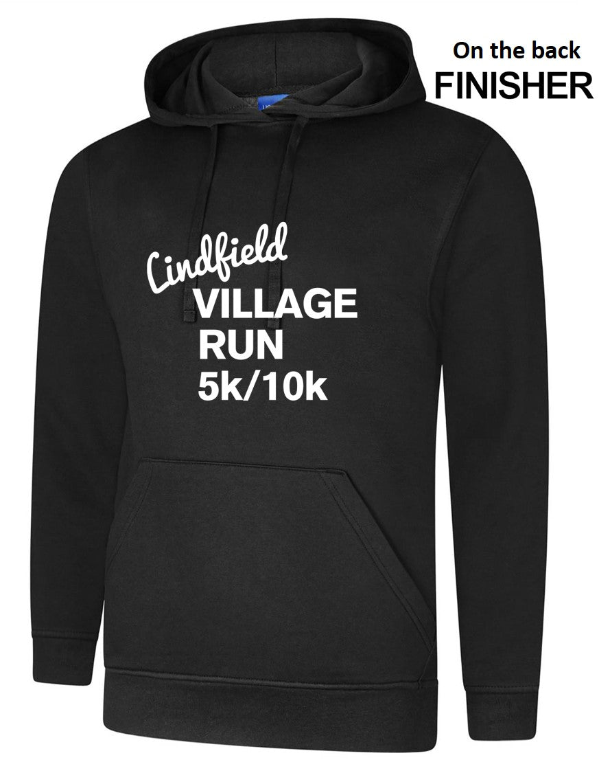 Lindfield Village Run Hoody Black Juniors (UC)