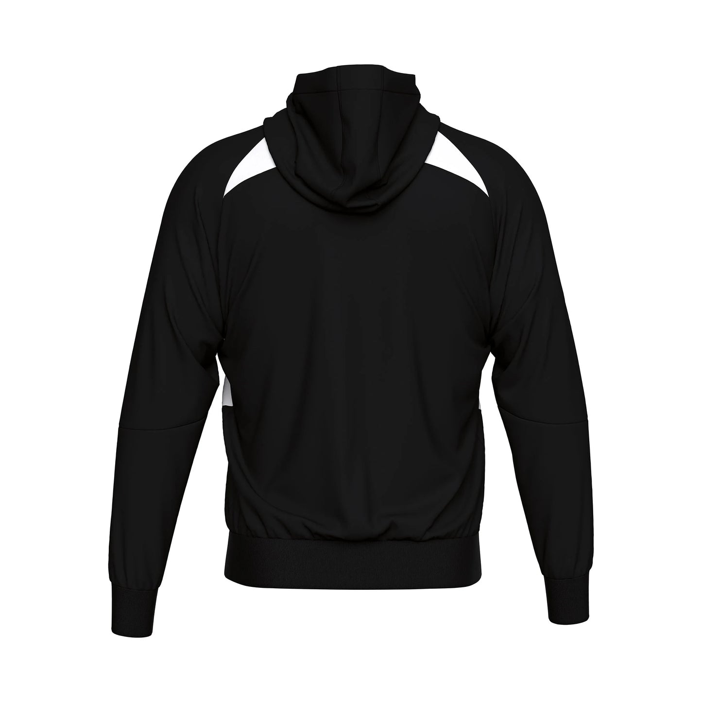 Errea Aris Zip Hoodie Black White Junior