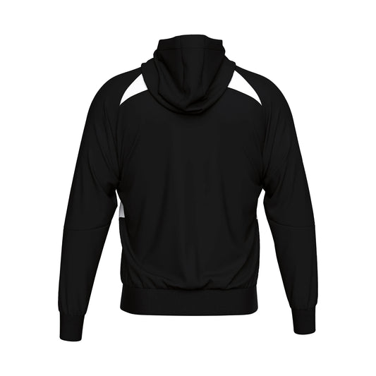 Errea Aris Zip Hoodie Black White Junior