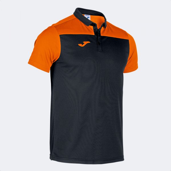 Joma Hobby II Polo Black Orange Adult