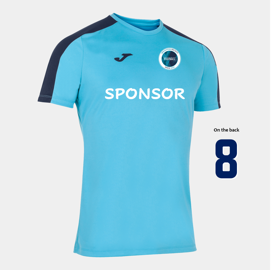 Brighton Select Football Match Shirt Turq/Navy Junior (Academy III)