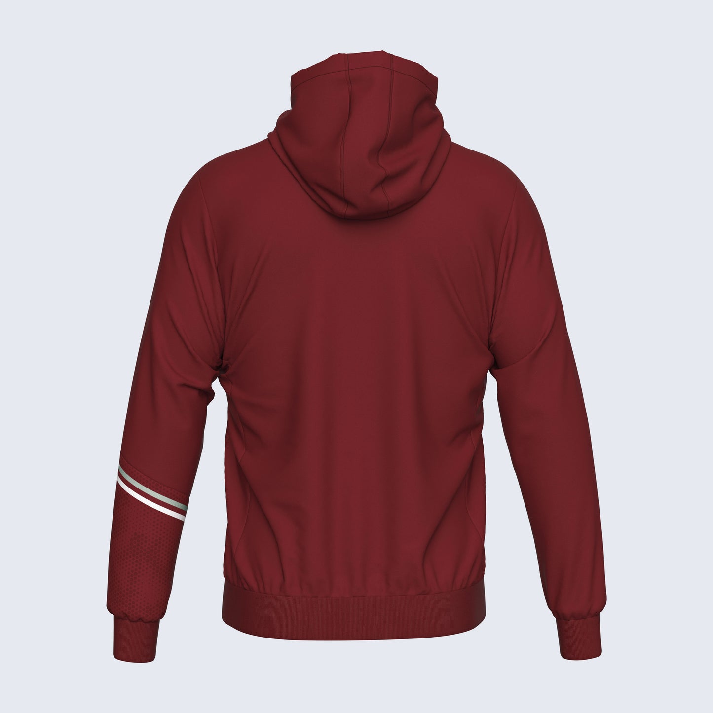 Errea Eber Zip Hoodie Burgundy Junior