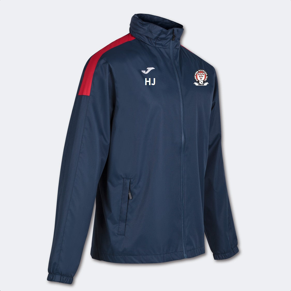 Hassocks Junior FC Coaches Rain Jacket Navy/Red (Trivor)
