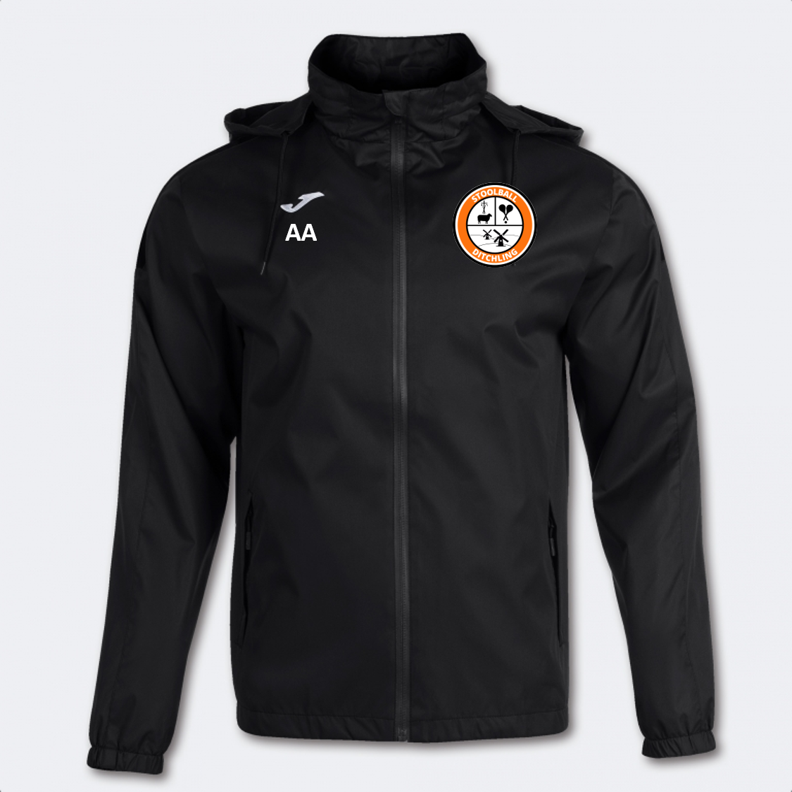 Ditchling Stoolball Rain Jacket Black (Trivor 2)
