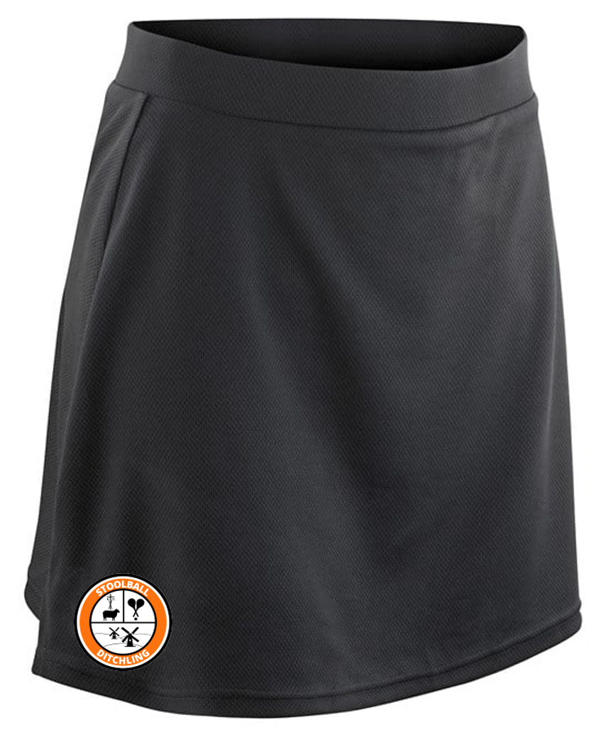 Ditchling Stoolball Womens Skort Black
