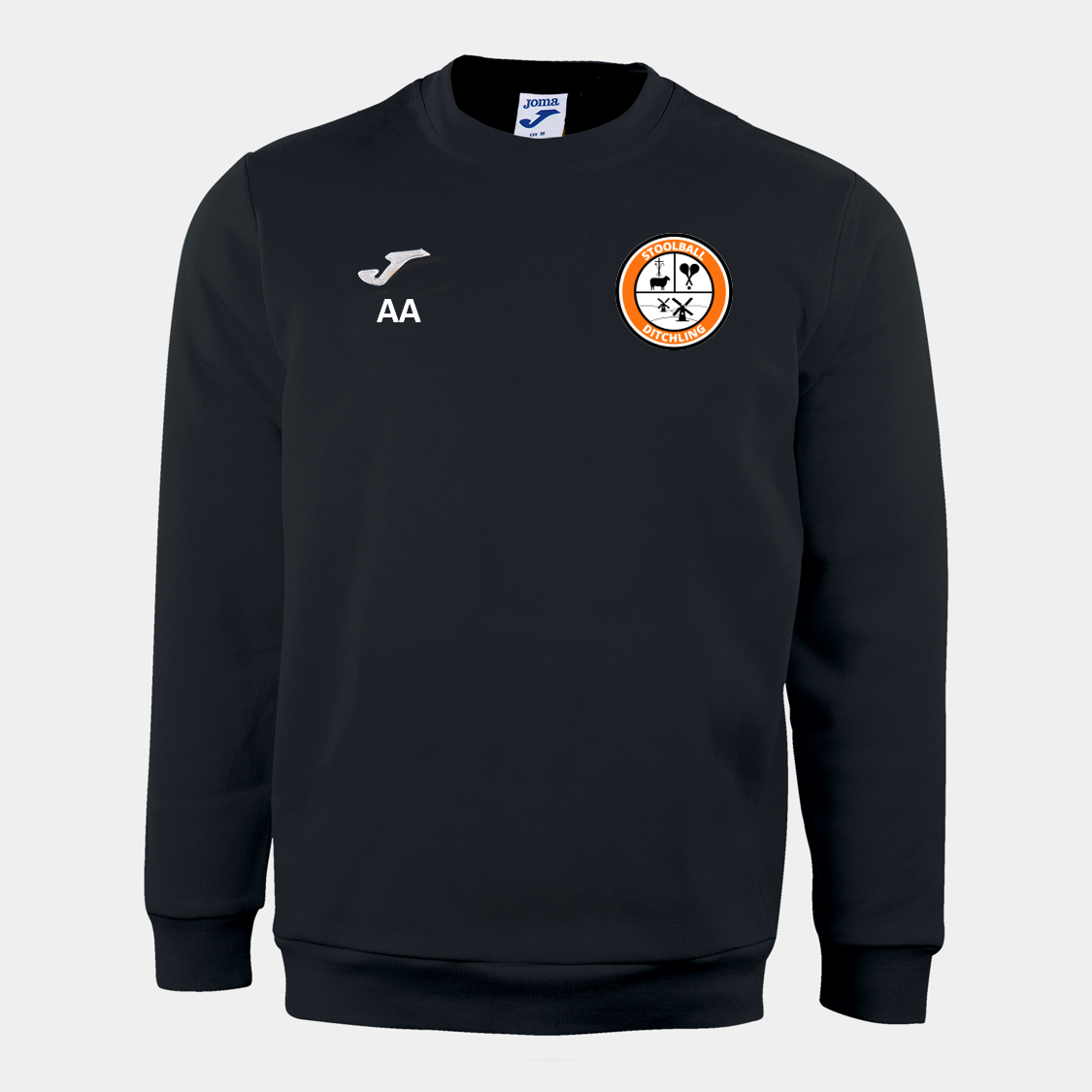 Ditchling Stoolball Sweatshirt Black (Cairo)