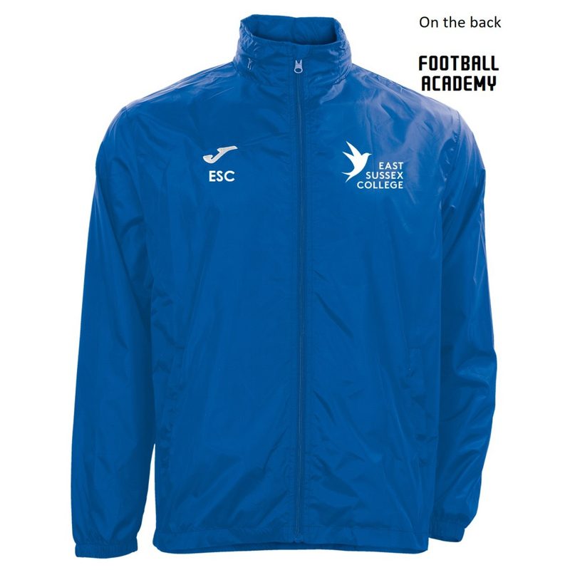 East Sussex College Lewes FOOTBALL Shower Jacket Royal (Rain)