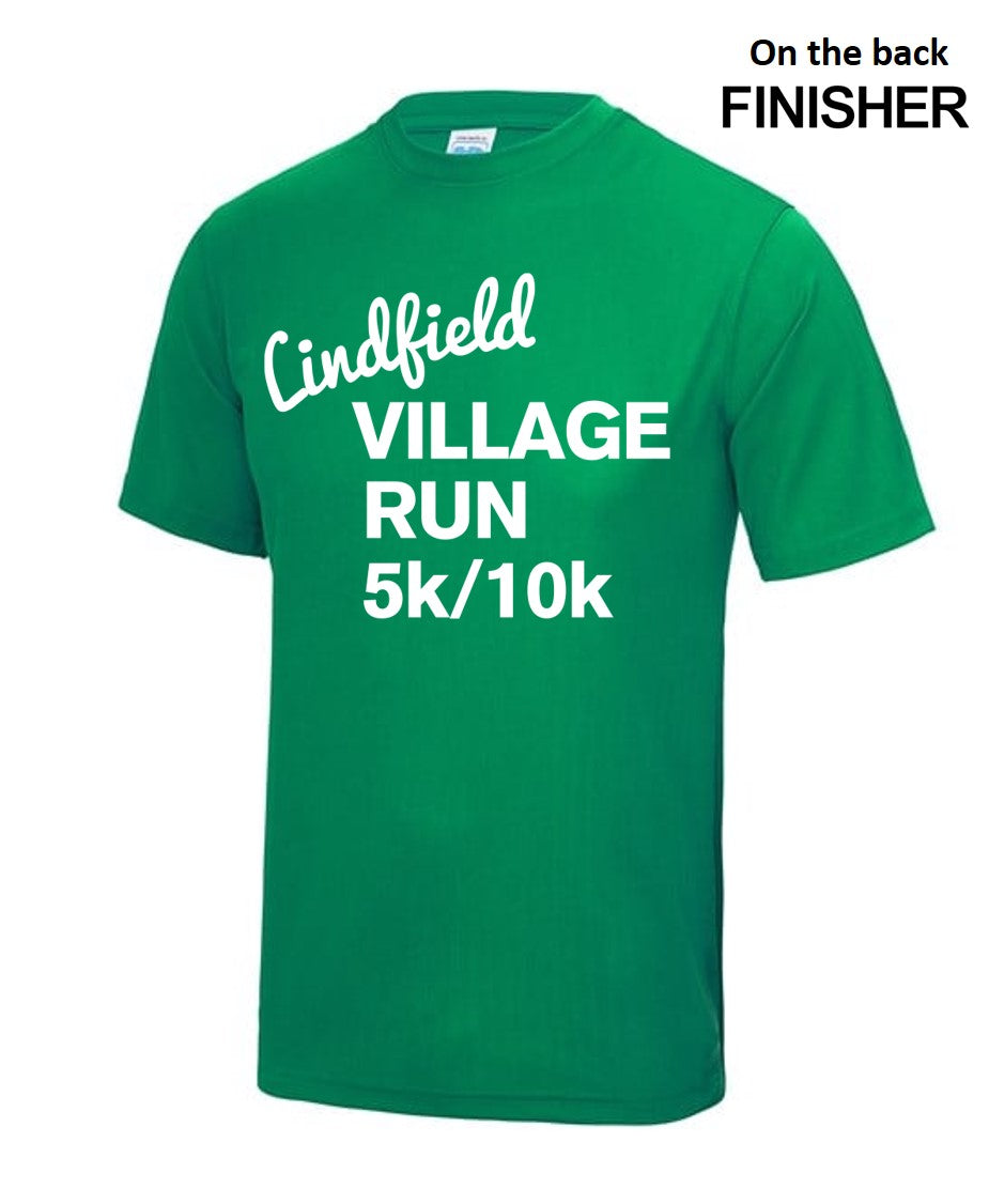 Lindfield Village Run Tee Green Juniors (UC)