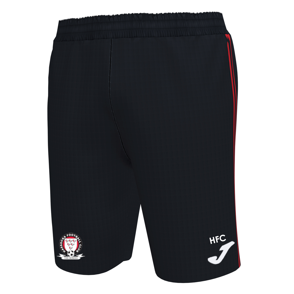 Hassocks FC Pocket Shorts Black/Red Adults (Drive)