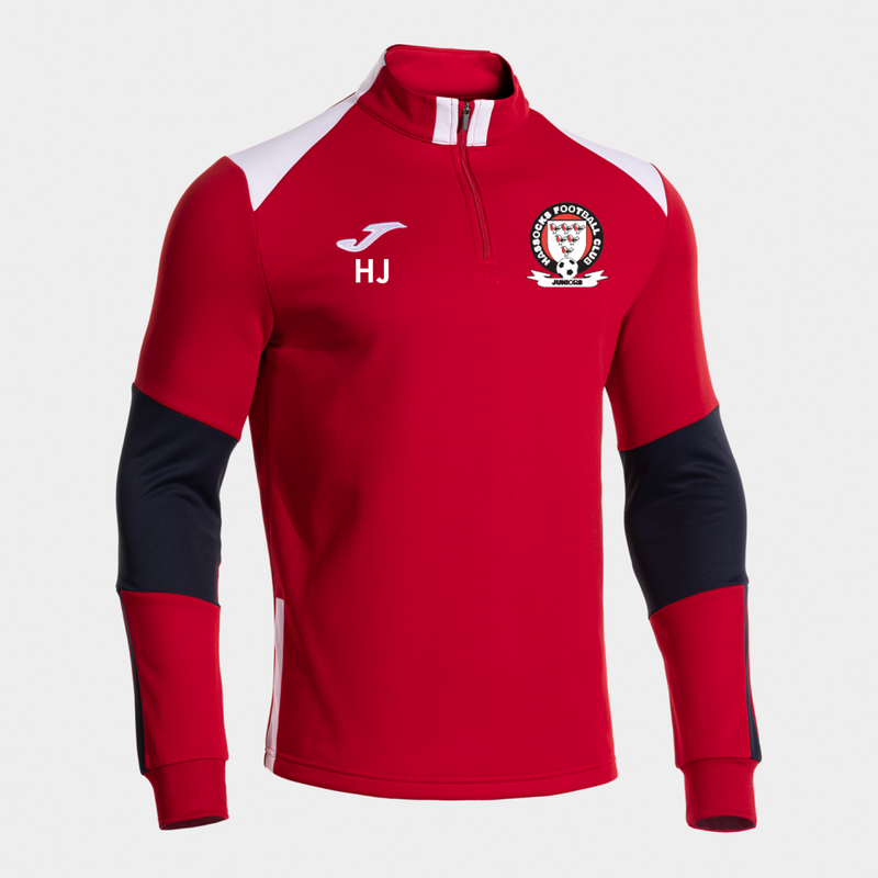 Hassocks Junior FC 1/4 Zip Red/Navy/White Junior (Danubio 4)
