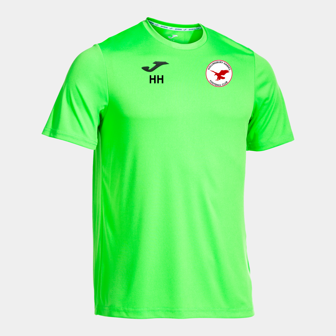 Hollingbury Hawks FC Tee Fluo Green Junior (Combi)