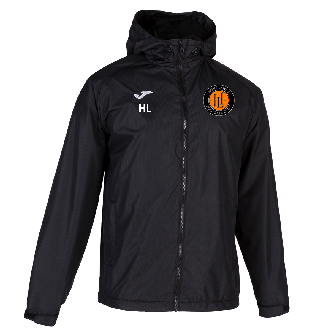 Hove Lawns FC Rain Jacket Black (Trivor)