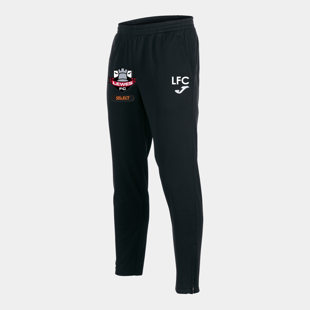 Lewes FC Select Coaches Track Trousers Black Adult (Nilo)