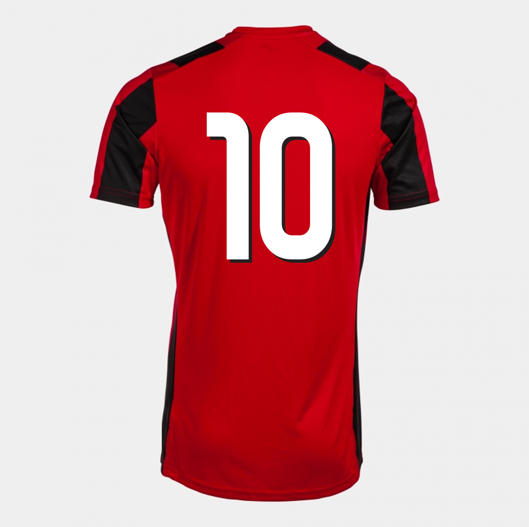 Lewes FC Select Home Shirt Short Sleeved Red/Black Adult (Inter Classic)