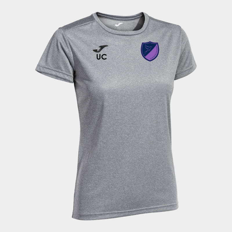 Uckfield College Tee Womens Fit Light Grey (Combi)