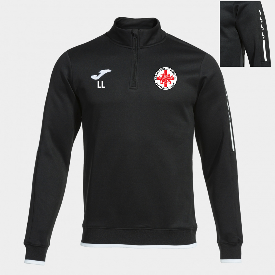 Llanymynech Juniors 1/4 Zip Black Junior (Olympiada)