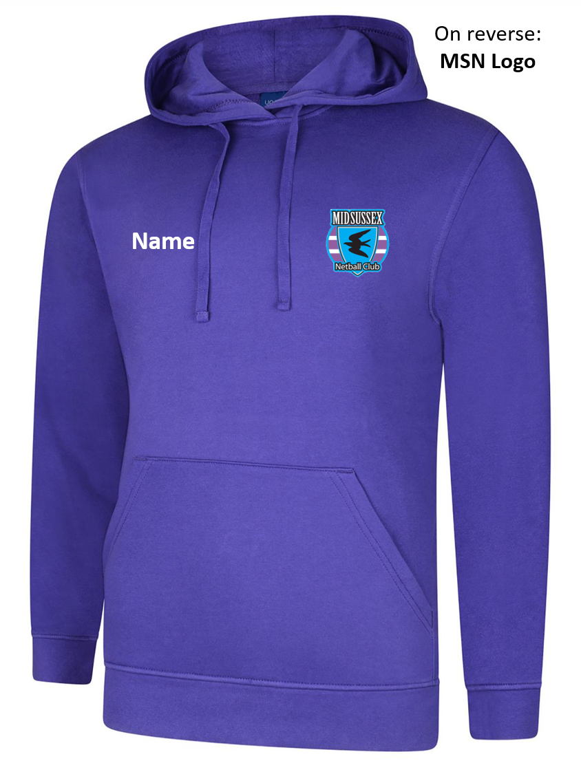 Mid Sussex Netball Club Hoody Adult (JH)
