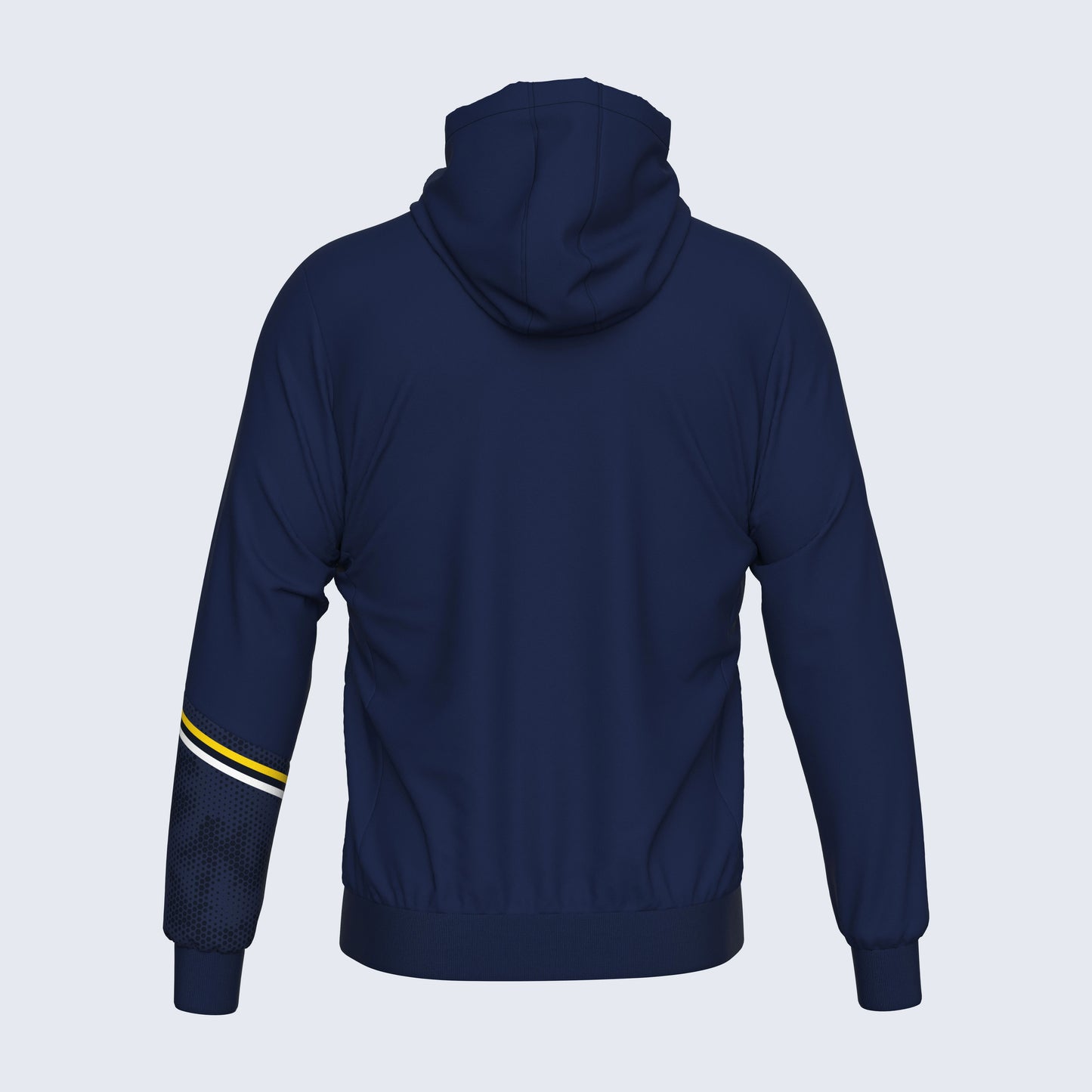 Errea Eber Zip Hoodie Navy Yellow Junior