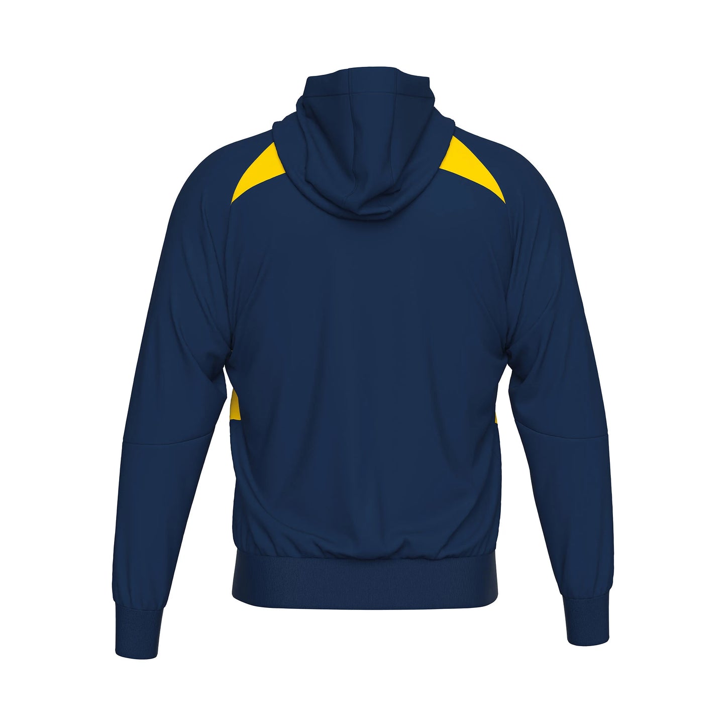 Errea Aris Zip Hoodie Navy Yellow Junior