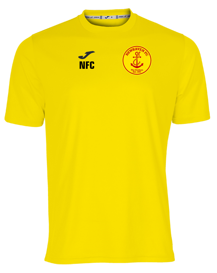 Newhaven FC Players Training Tee Yellow Junior (Combi)