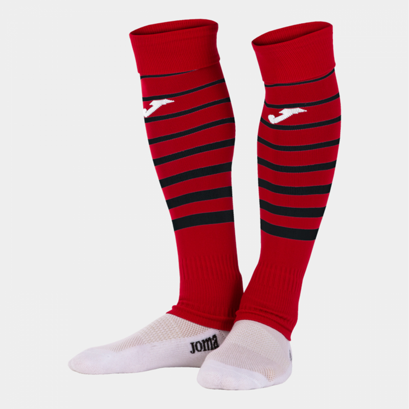 Peacehaven Athletic FC Home Cut Socks Red/Black (Premier 2)