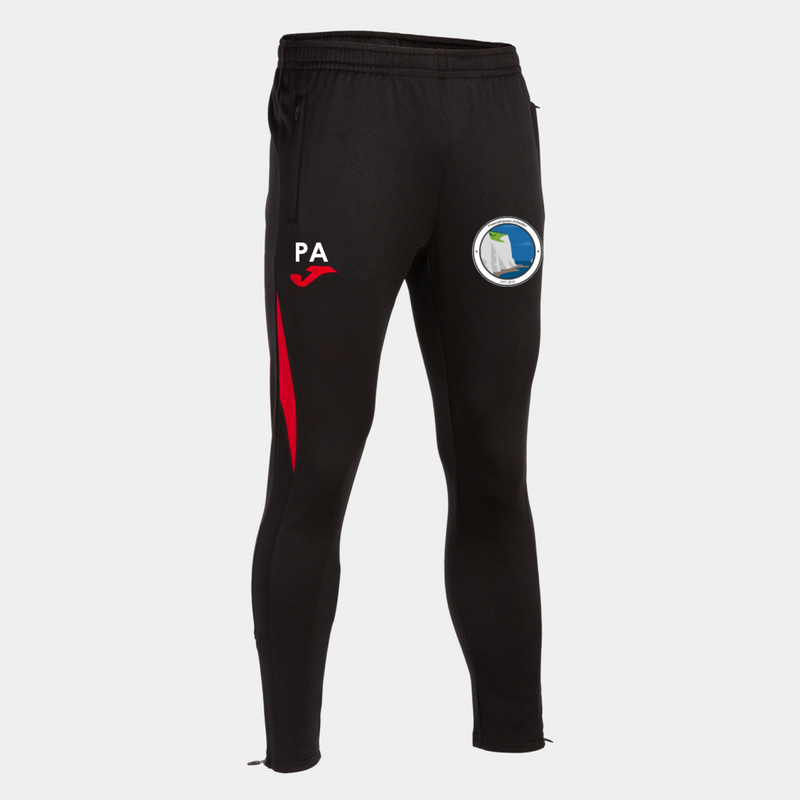 Peacehaven Athletic FC Training Pants Black/Red (C7)