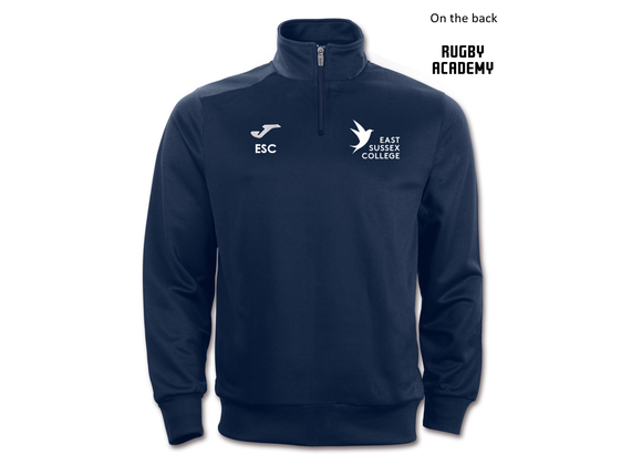 East Sussex College Lewes RUGBY Quarter Zip Navy (Faraon)