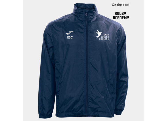 East Sussex College Lewes RUGBY Shower Jacket Navy (Rain)