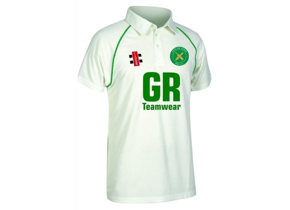 Hadlow Down Match Shirt S/S Ivory/Green (Matrix)
