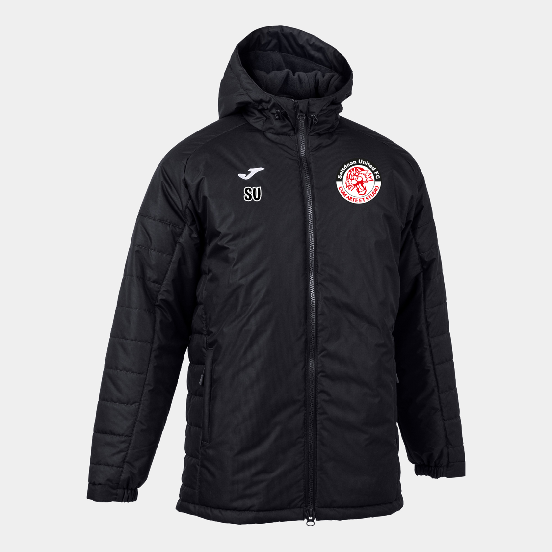 Saltdean United FC Coaches Winter Coat Black (Cervino)