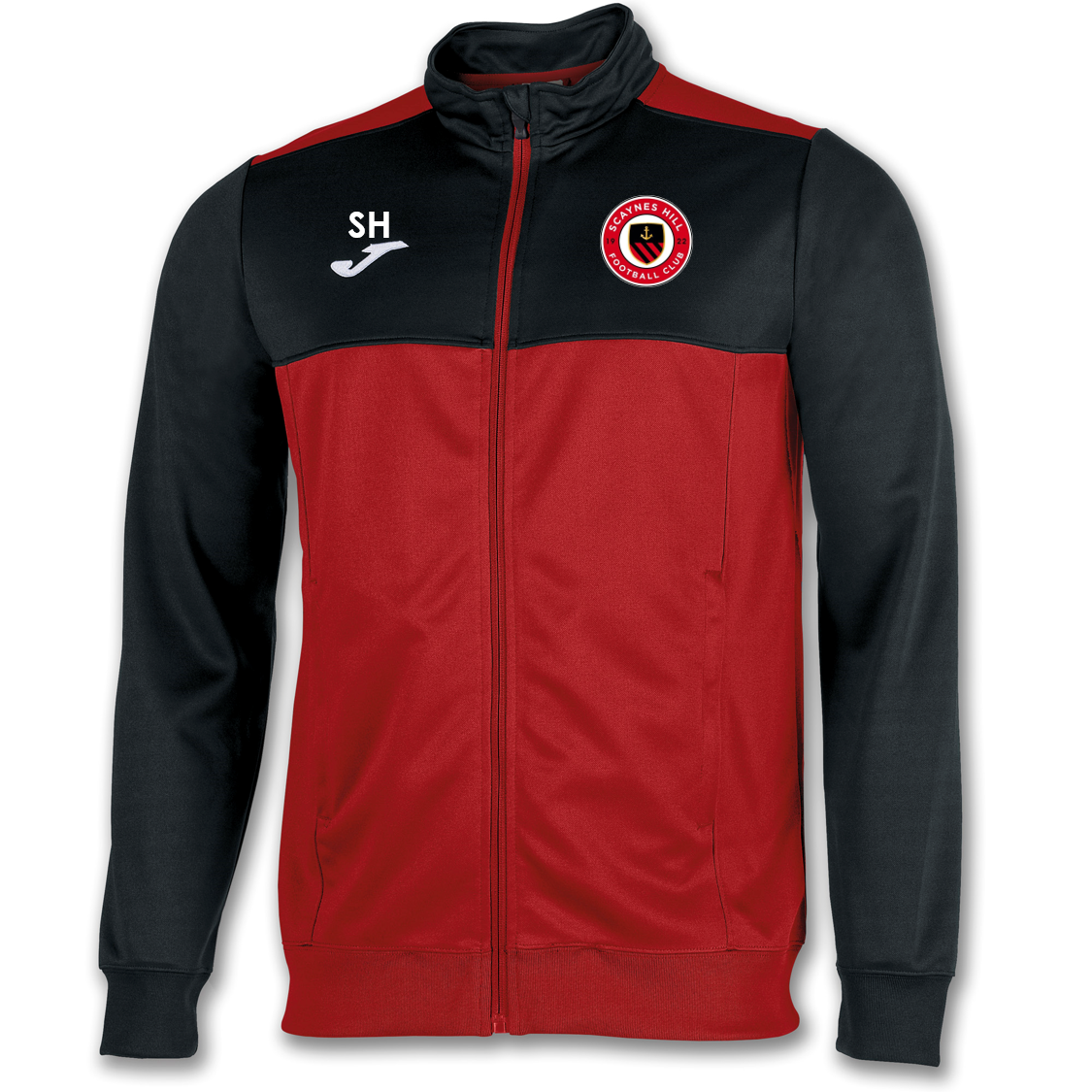 Scaynes Hill FC Track Jacket Red/Black Adult (Winner)