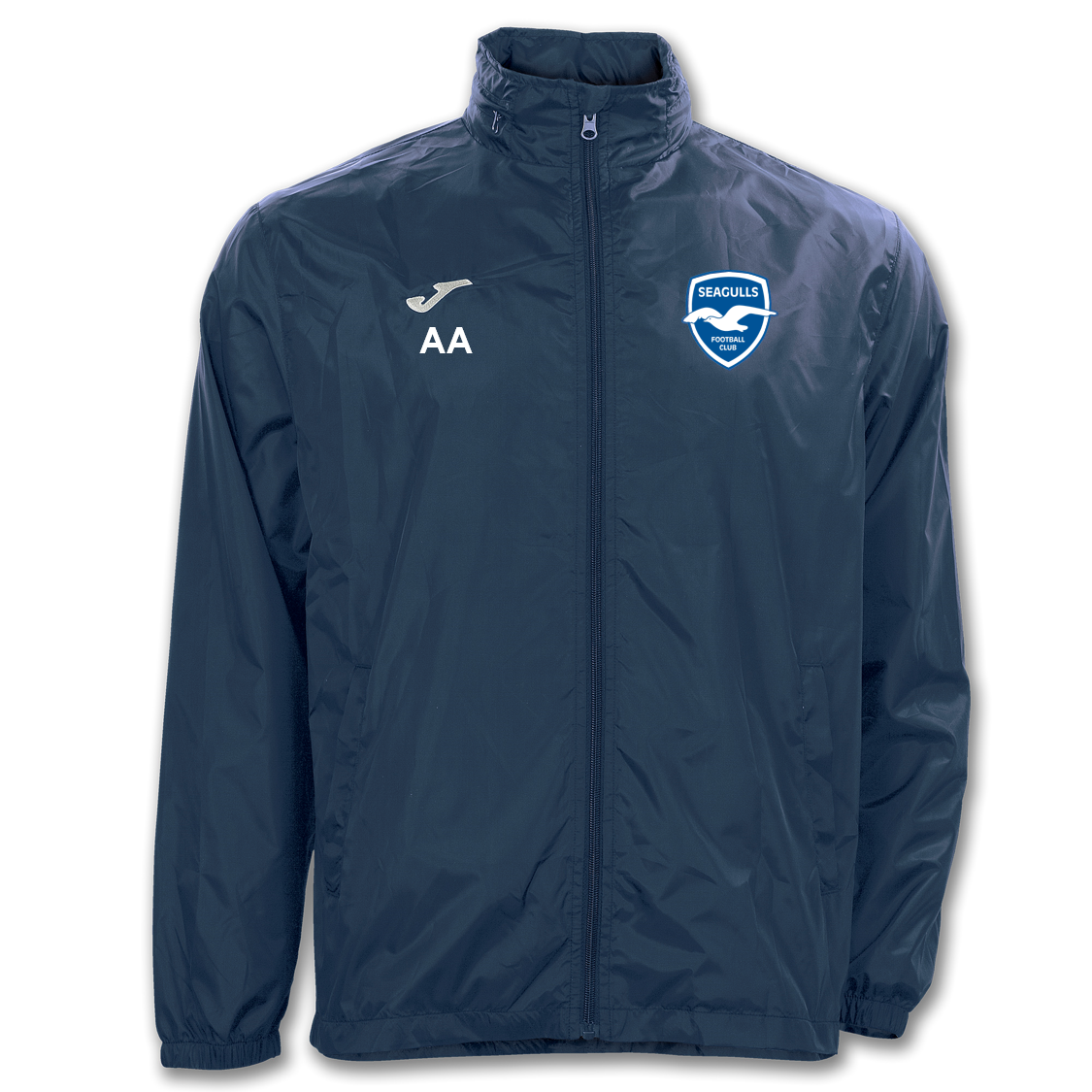 Seagulls FC Coaches Shower Jacket Navy Adult (Rain)