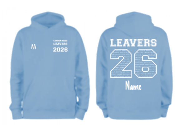 London Meed Leavers Hoodie 2026 Sky Blue