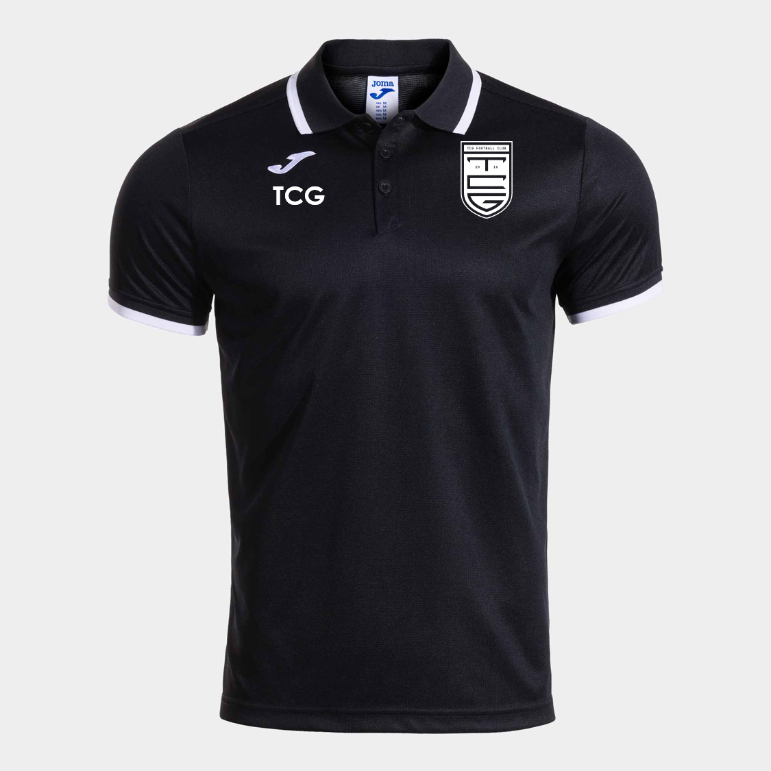 TCG Polo Shirt Black Junior (Combi Prem)
