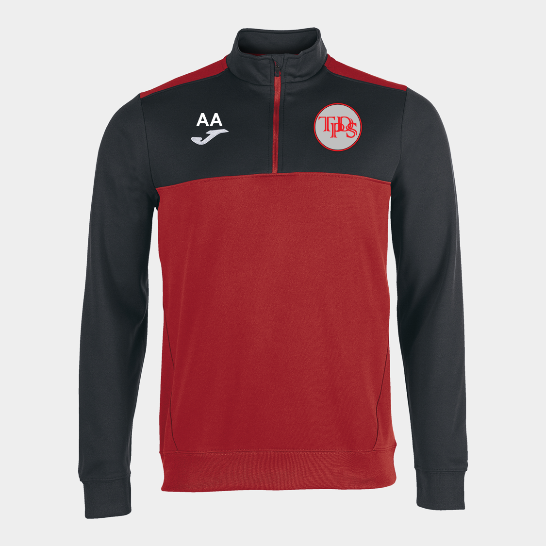 The Drive Prep School 1/4 Zip Red/Black Adult (Winner)