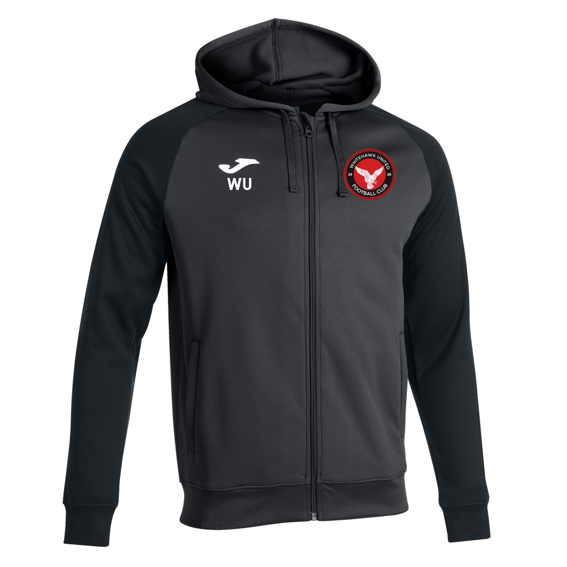 Whitehawk United Hooded Jacket Grey/Black (Academy)