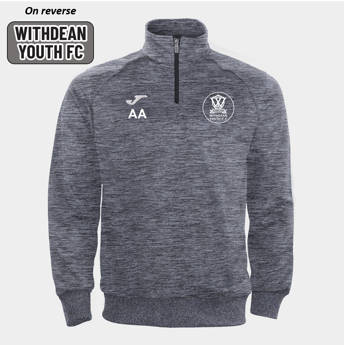 Withdean Youth FC Training 1/4 Zip Grey Junior (Faraon)
