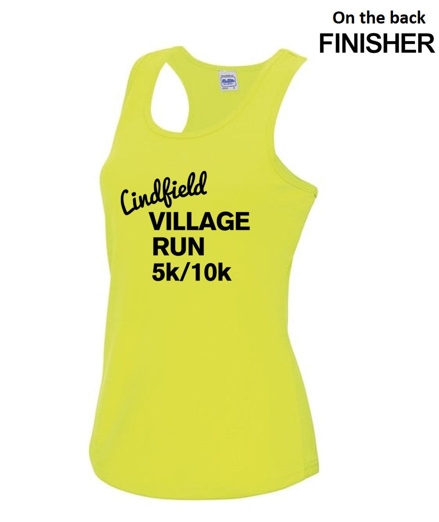 Lindfield Village Run Vests Yellow Women