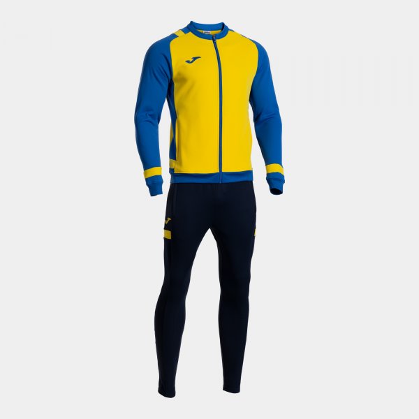 Joma Lider Tracksuit Yellow Royal Blue Junior