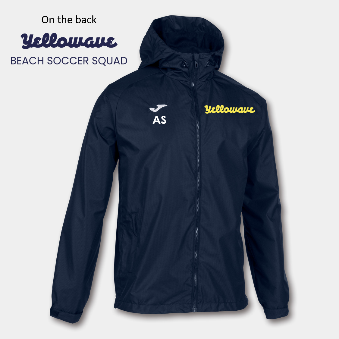 Yellowave Beach Soccer Rain Jacket Navy Adult (Cervino)