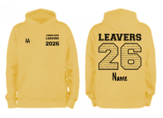 London Meed Leavers Hoodie 2026 Yellow