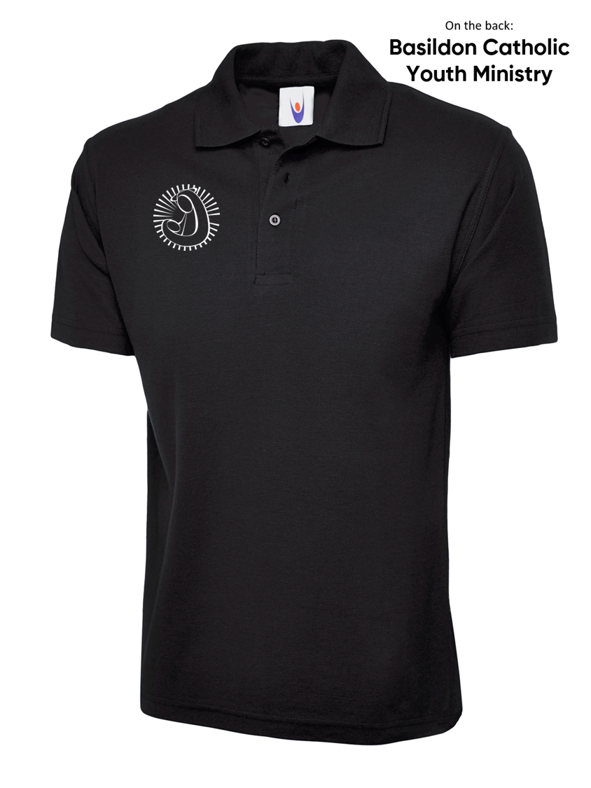 Our Lady and All Saints Youth Staff Polo Shirt Black (UC)