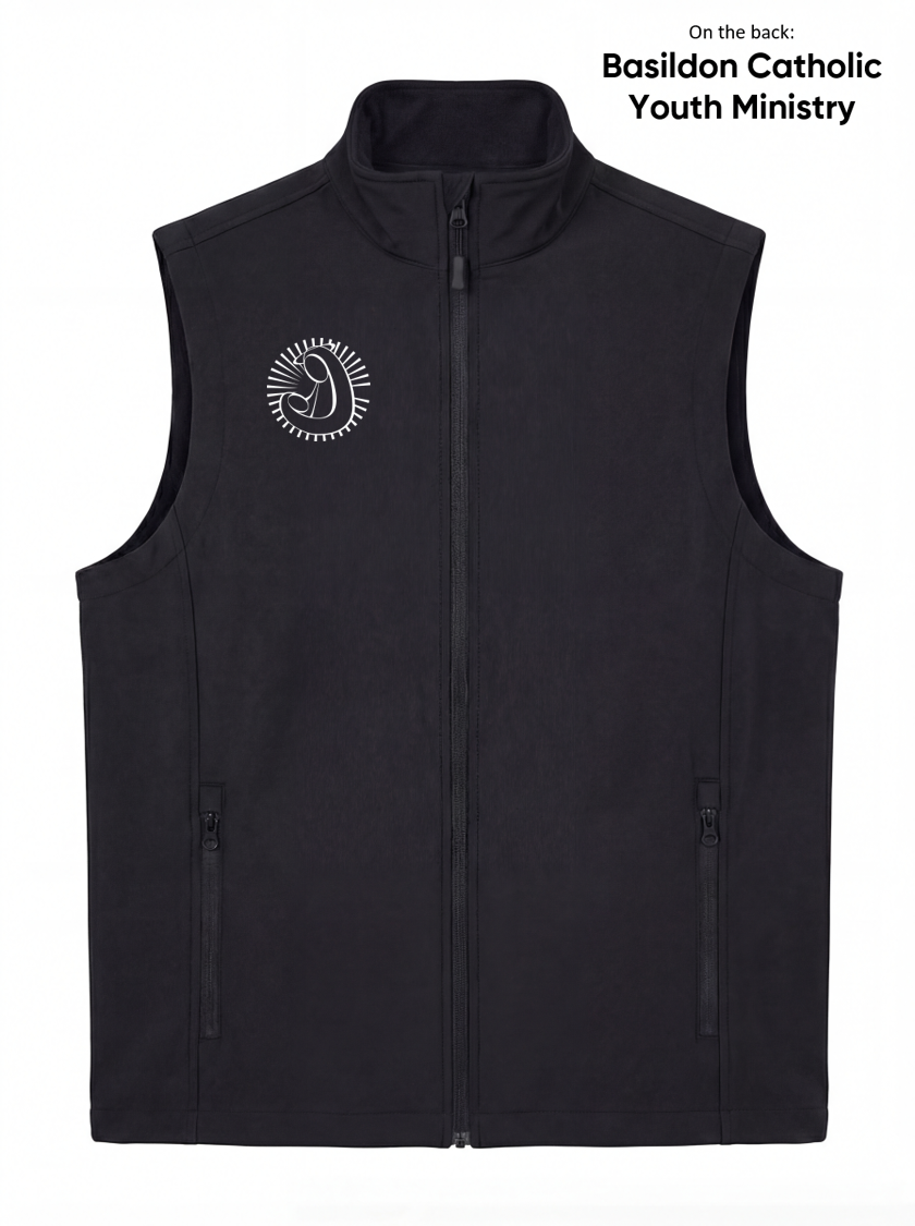 Our Lady and All Saints Youth Staff Soft Shell Gilet Black (UC)