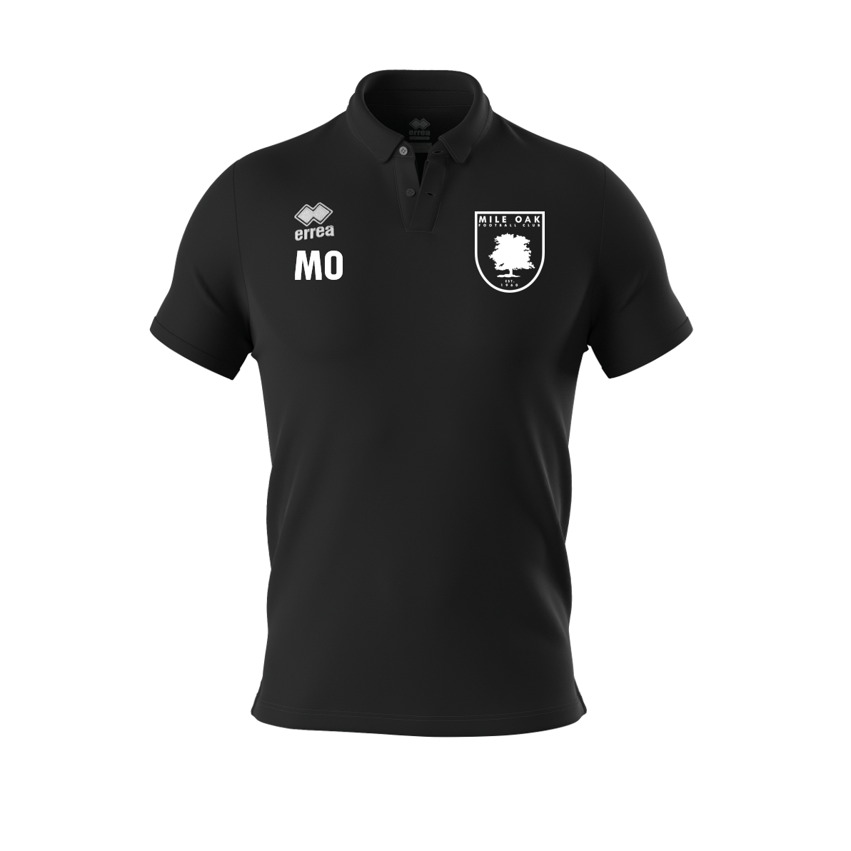 Mile Oak FC Polo Shirt Adults Black (Alex)