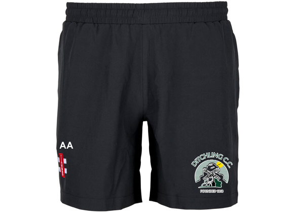 Ditchling Cricket Club Juniors Leisure Shorts Black Adult (Velocity)